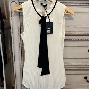 DKNY Tie-Neck Women’s Peplum Blouse